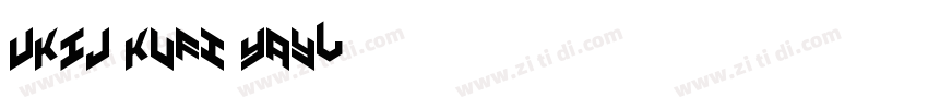 UKIJ Kufi Yay字体转换